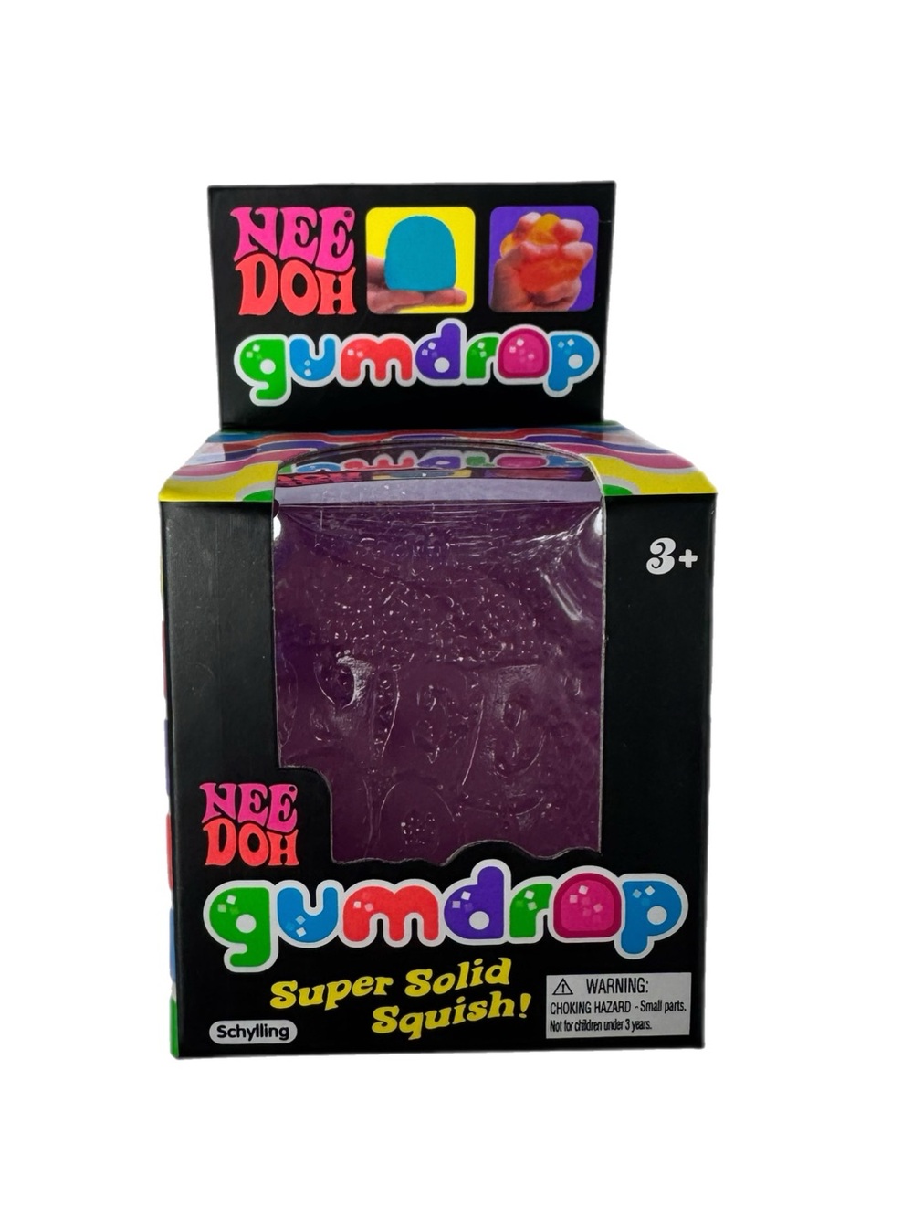 NEW Needoh Purple Gumdrop 
authentic  Schylling squishy toy fidget slow squeeze